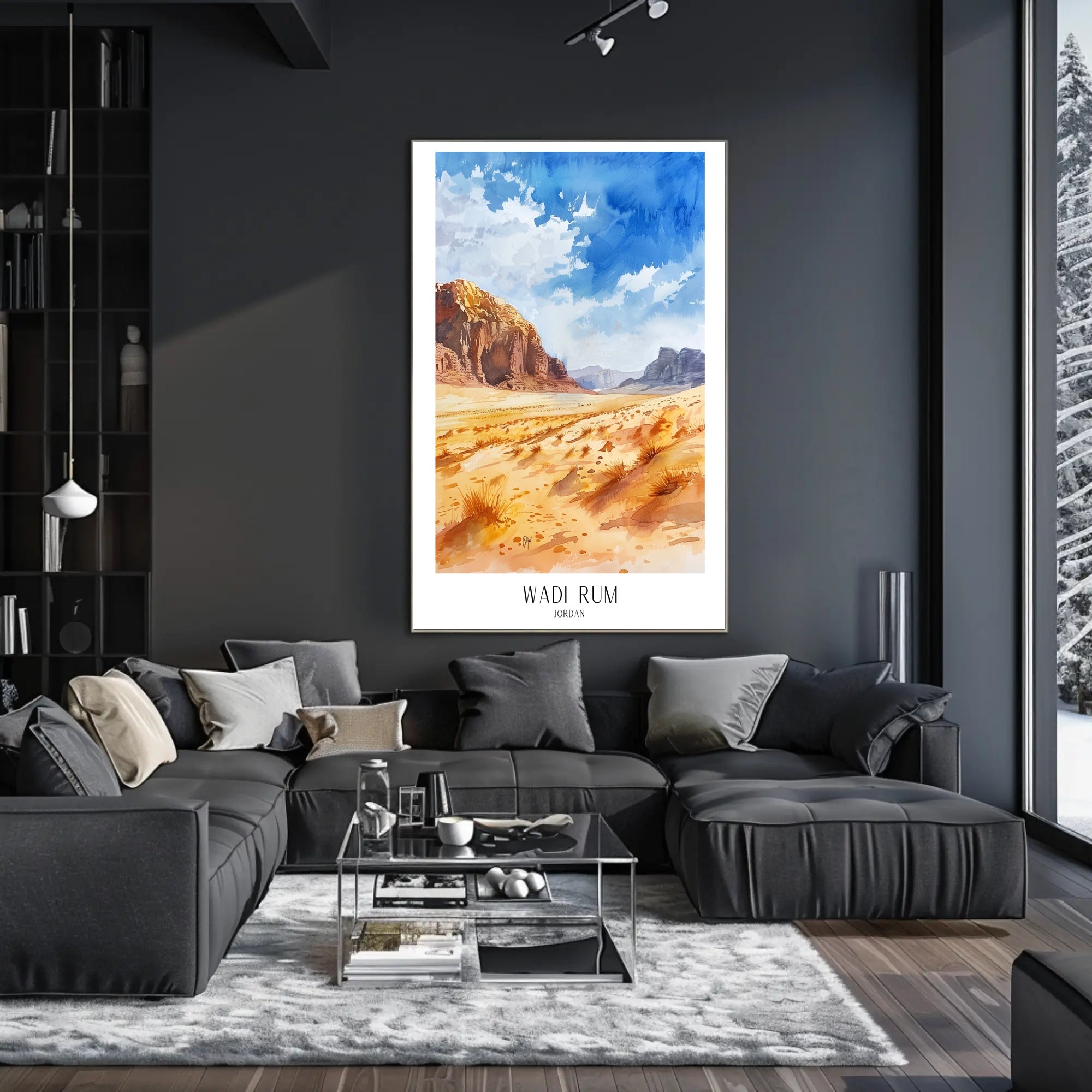 Wadi Rum Landscape Poster PosterGoat