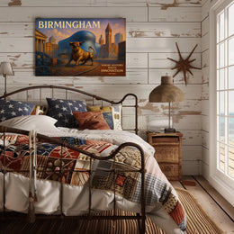 Birmingham Travel Poster Where History Meets Innovation