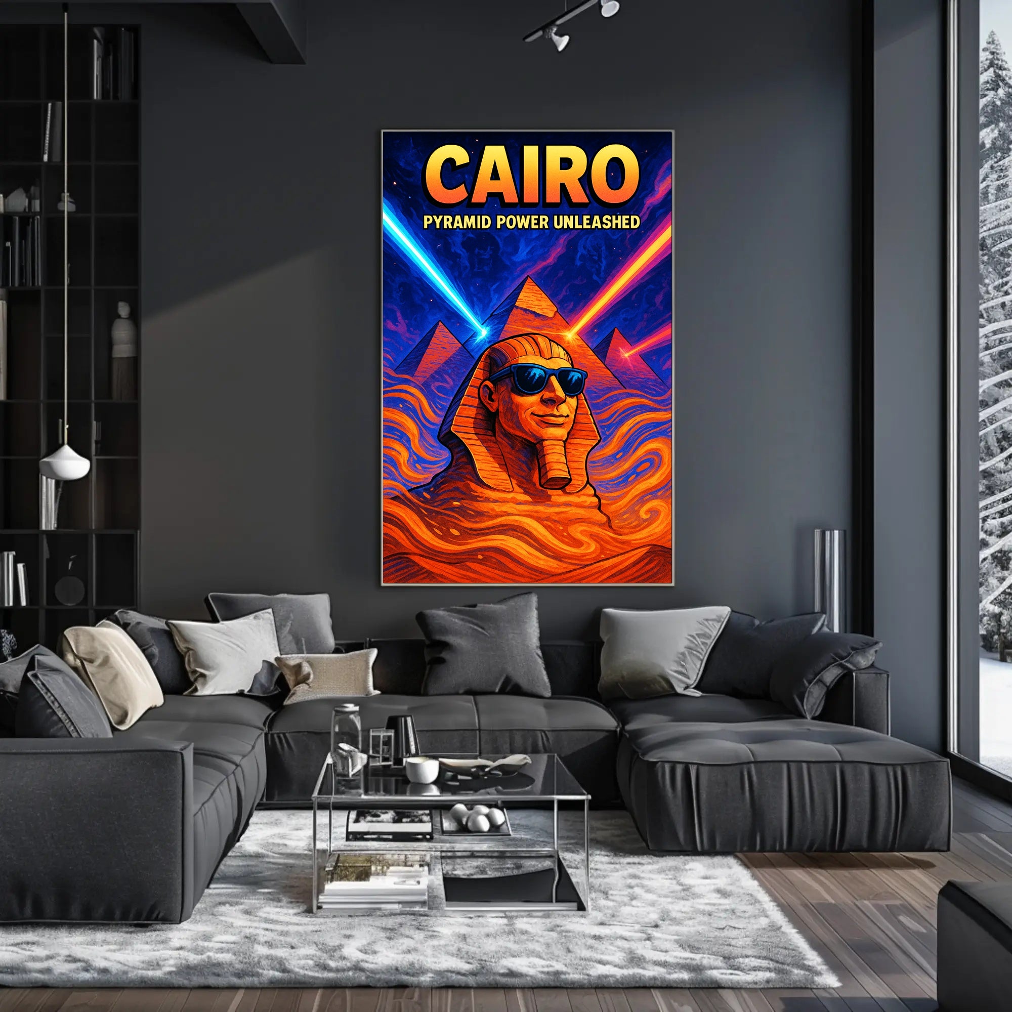 Cairo Pyramid Power Unleashed Poster PosterGoat