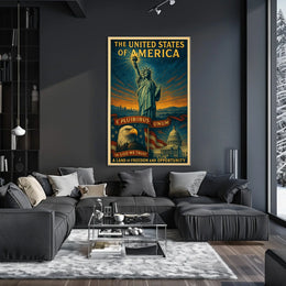 A Land Of Freedom And Opportunity Poster