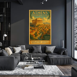 Athens Parthenon Timeless Elegance Cultural or Heritage Poster