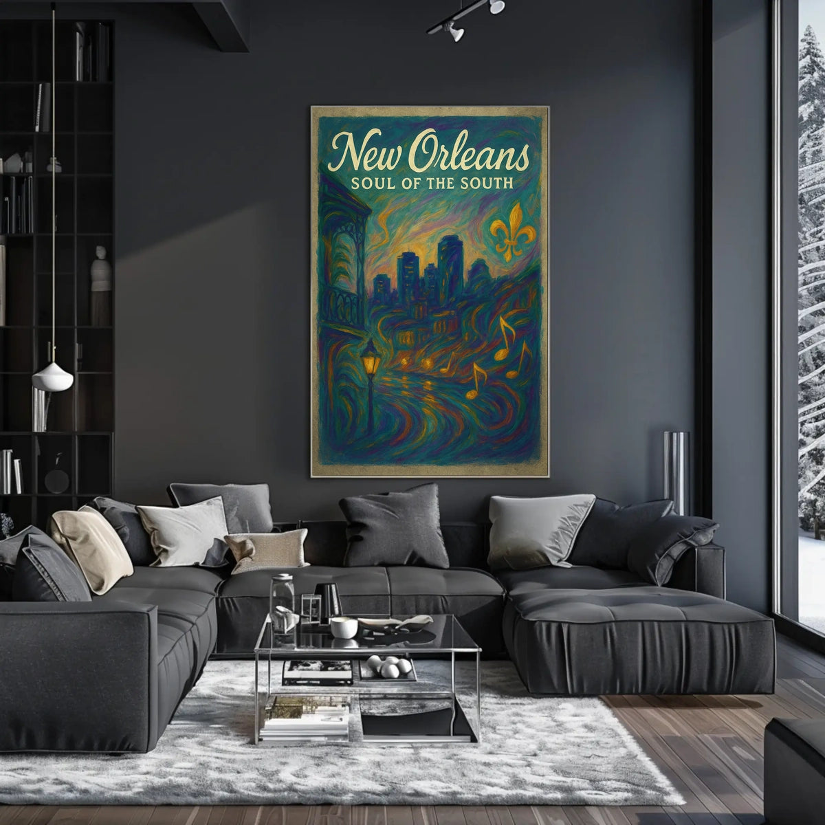 New Orleans Soul of the South Poster Vibrant Home Decor