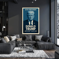 Donald Trump 47th President Poster