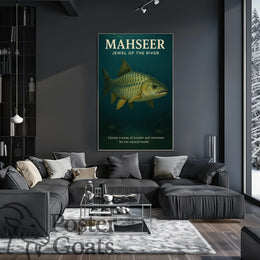 MAHSEER Fish Photorealistic Animal Poster