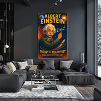 Einstein Relativity Vintage Science Physics Lovers Poster