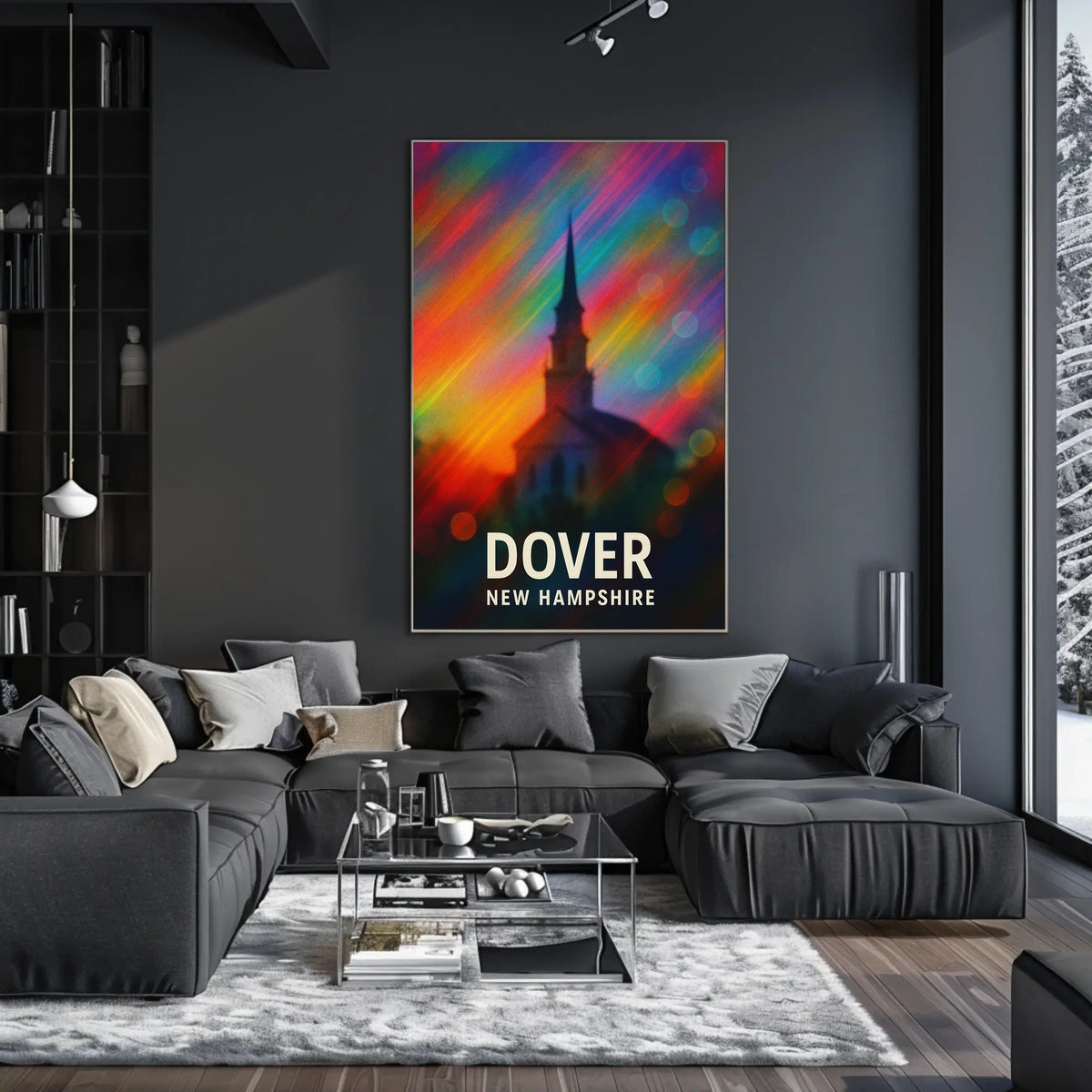 Dover New Hampshire Scenic Travel Minimalist Decor Poster