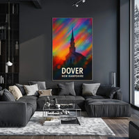 Dover New Hampshire Scenic Travel Minimalist Decor Poster