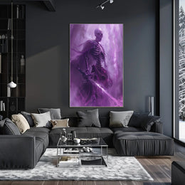 Spectral Warrior Art: Dark Fantasy or Mythology Poster PosterGoat