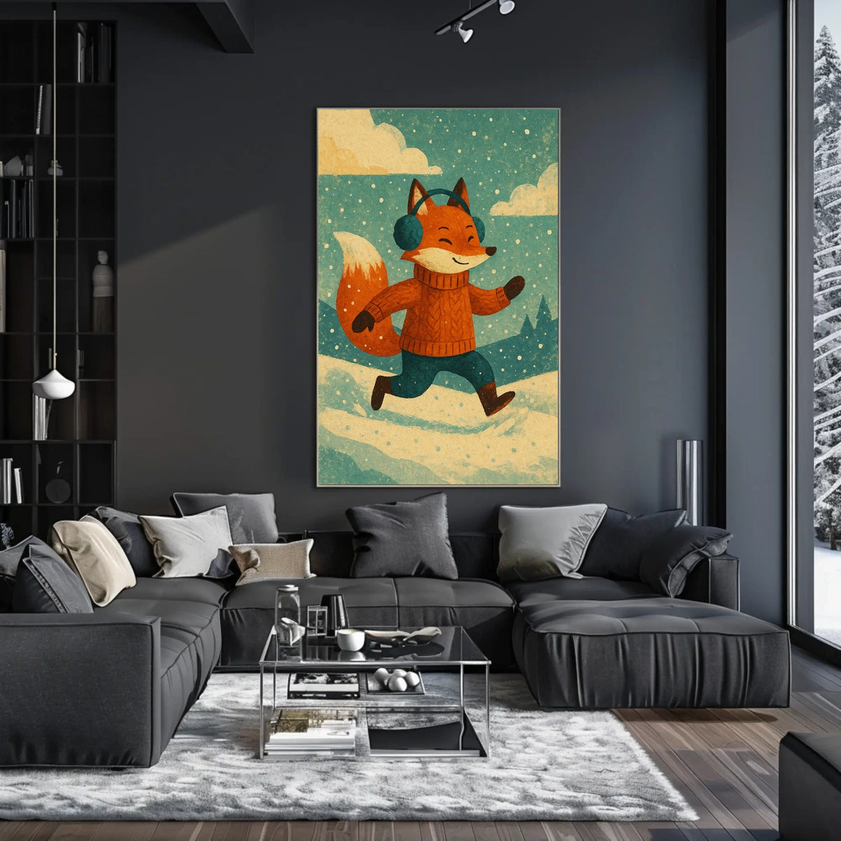 Winter Fox Adventure Poster