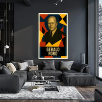 Gerald Ford 38th President of the United States Abstract Pop Poster