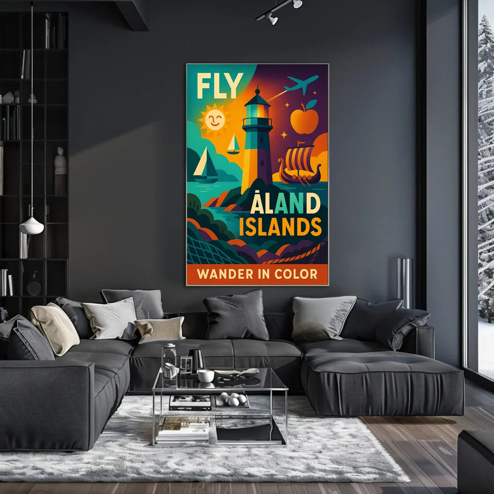 Wander in Color Åland Islands Travel Poster PosterGoat