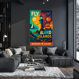 Wander in Color Åland Islands Travel Poster PosterGoat