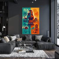 Fly Micronesia Wander in Color Poster