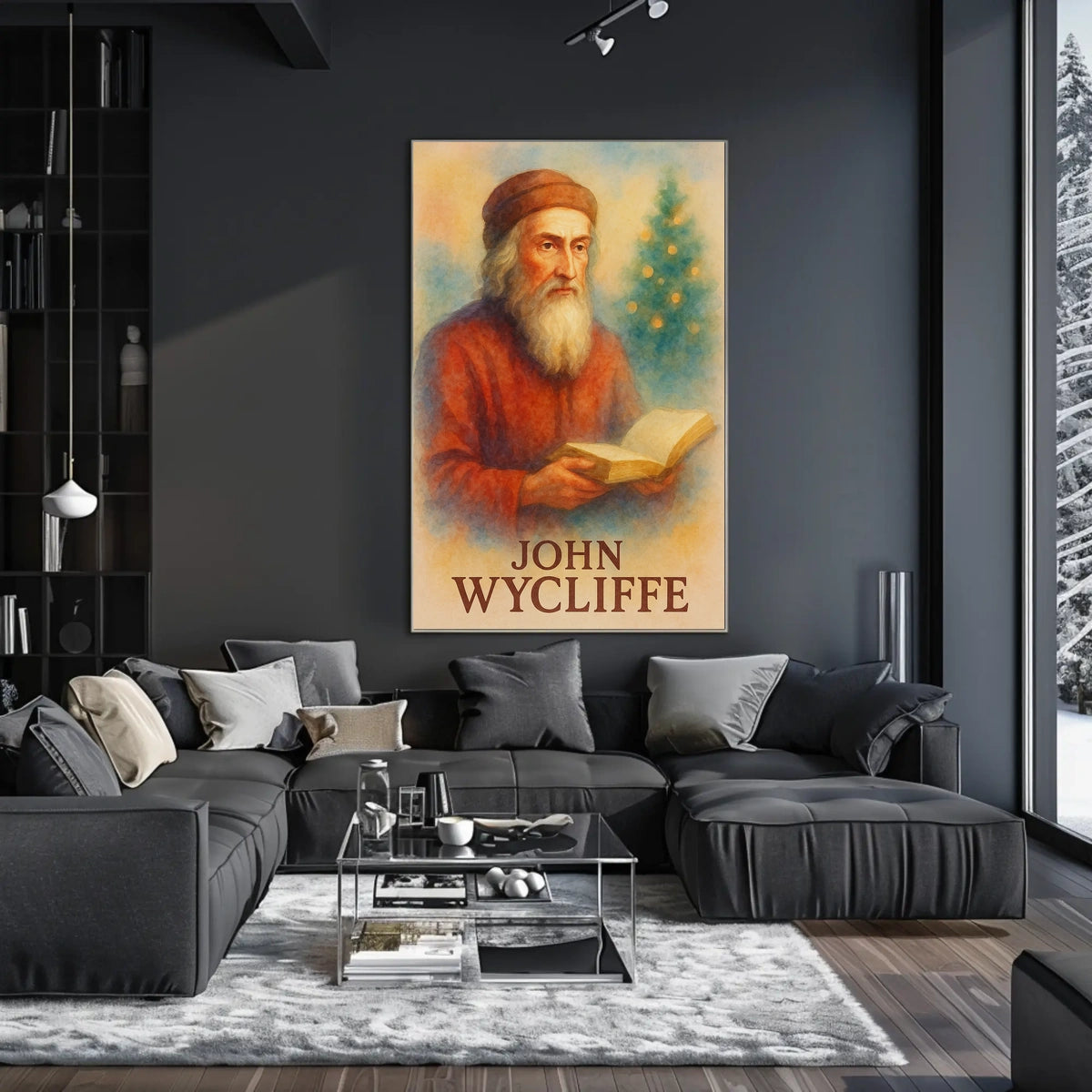 John Wycliffe Literary Icon Prime Historical or Presidential Poster