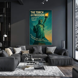 Statue of Liberty Vintage Patriotic Poster