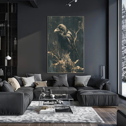 The Majestic Raven Art Print Poster for Home Decor and Wall Art PosterGoat