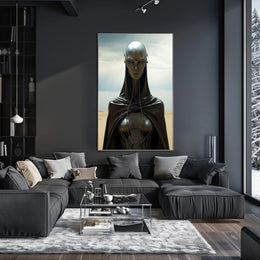 Futuristic Sentinel Poster