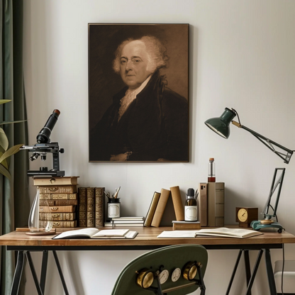 John Adams 2nd President Of The United States Sepia Photo