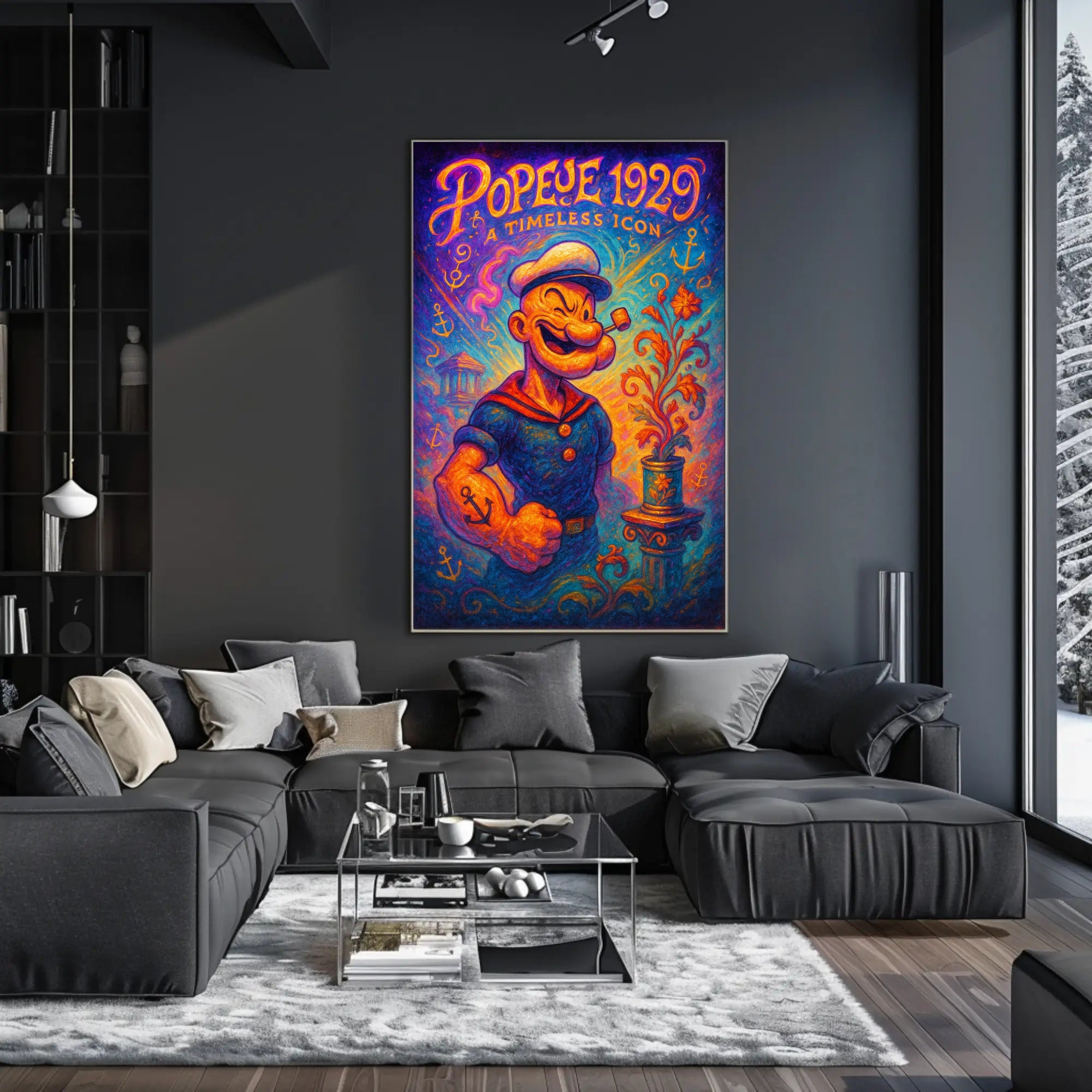 Popeye Vintage Poster Art Print 1929 Timeless Icon