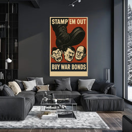 Stamp Em Out War Bonds Propaganda Poster
