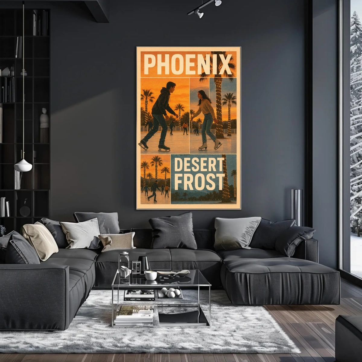 Phoenix Desert Frost Poster