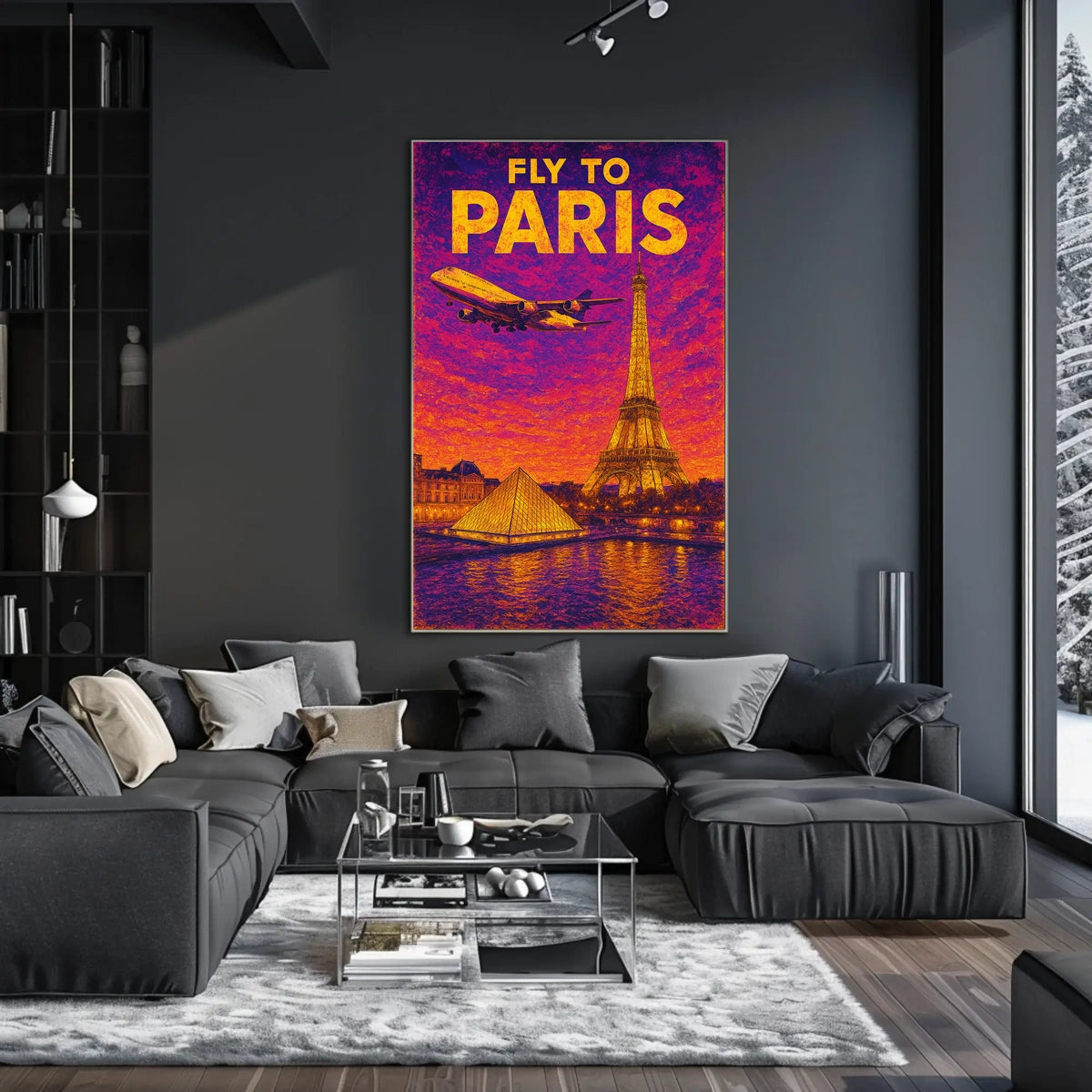 Fly To Paris Poster