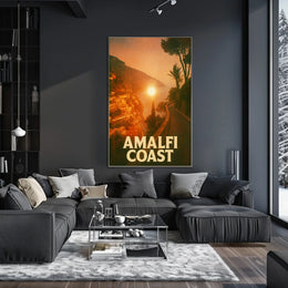 Amalfi Coast Sunset Poster