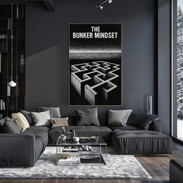 The Bunker Mindset: Abstract Artistic Poster