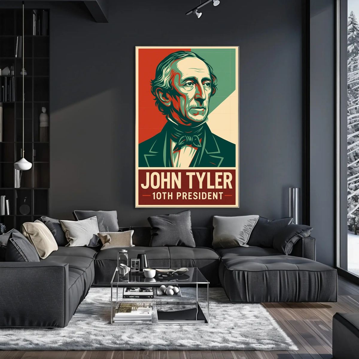 John Tyler 10th President Heritage Oil Painting Poster