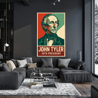 John Tyler 10th President Heritage Oil Painting Poster