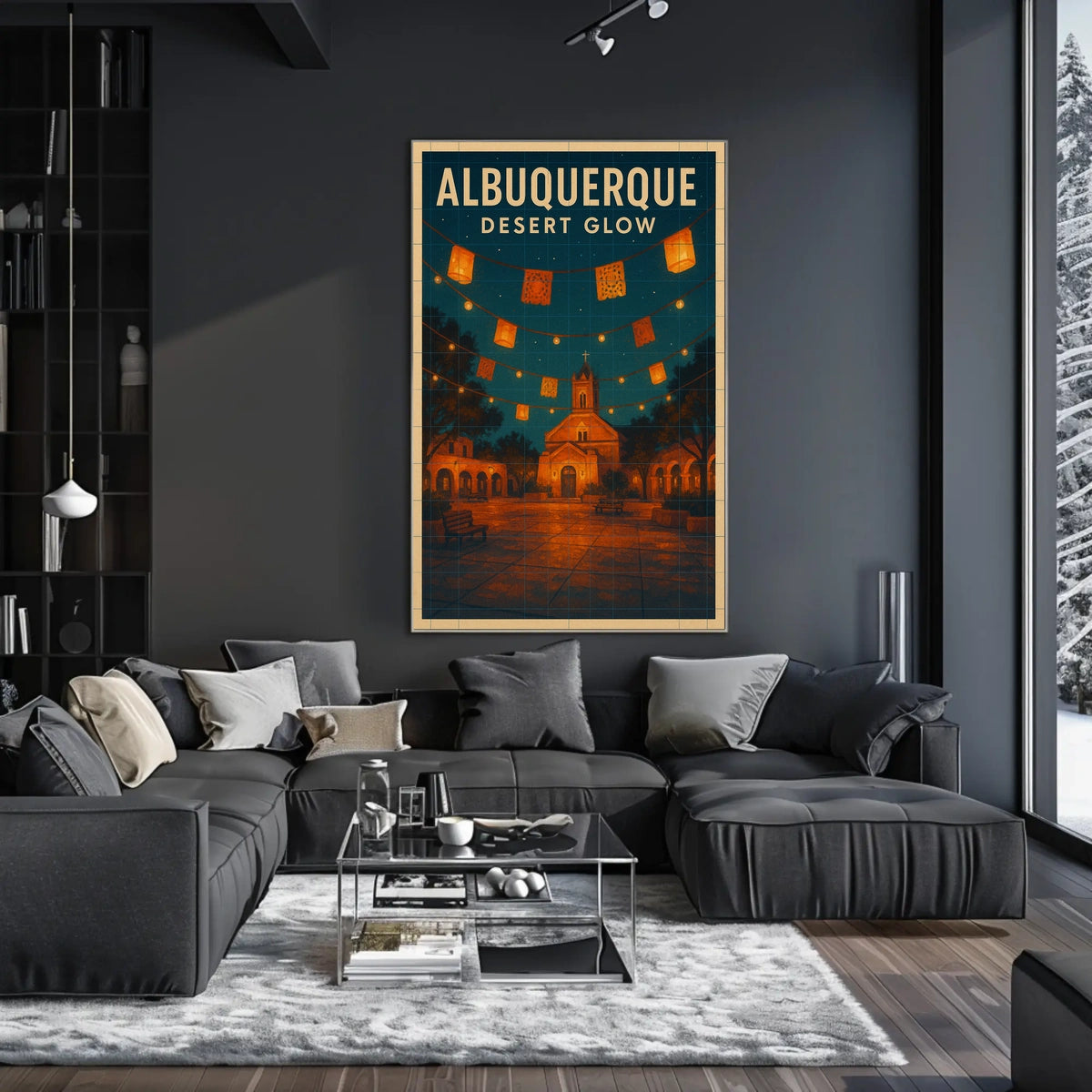 Albuquerque Desert Glow Poster