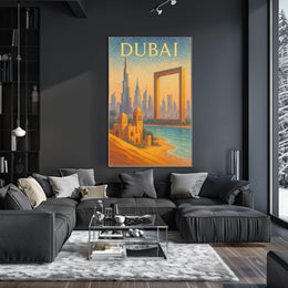 Dubai Poster Wall Art Blends Tradition Modernity For Home