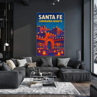 Santa Fe Luminaria Nights Poster