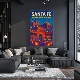 Santa Fe Luminaria Nights Poster
