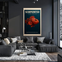 Scorpionfish Venomous Marine Fish Poster
