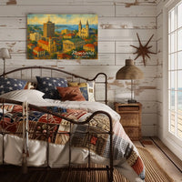 Monrovia Liberia Skyline Digital Painting Travelers Poster