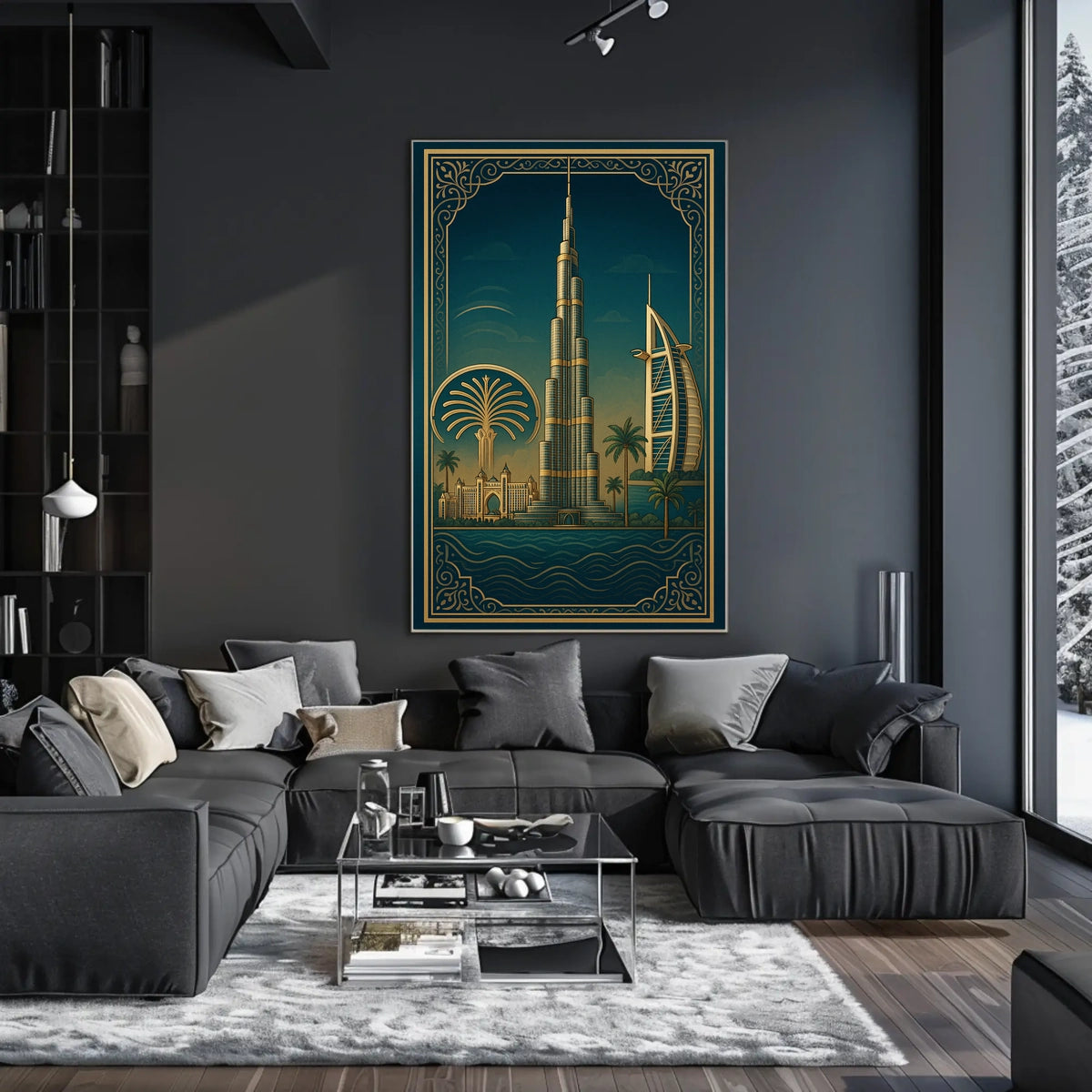 Iconic Dubai Landmarks Poster