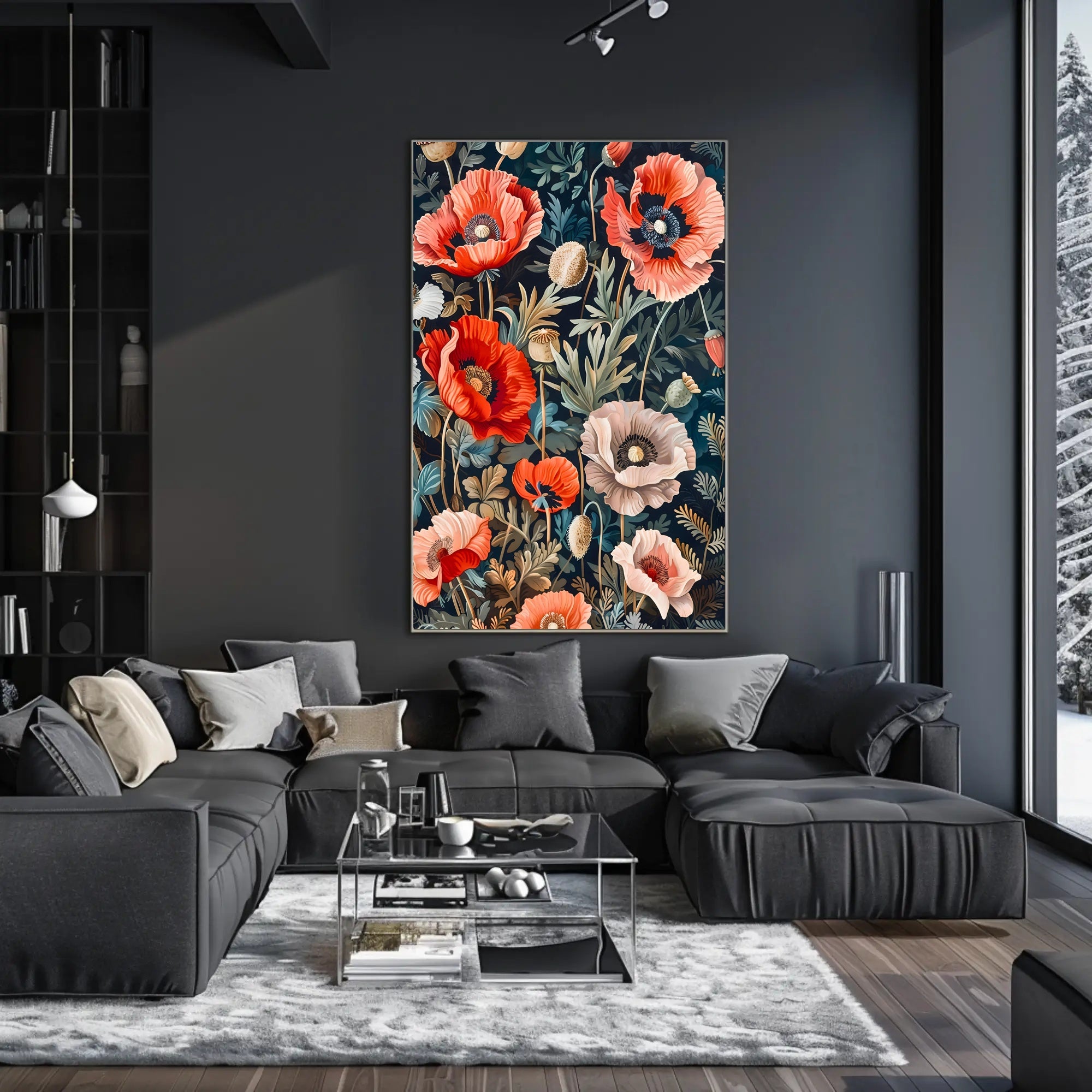 Vibrant Floral Symphony Wall Art Print