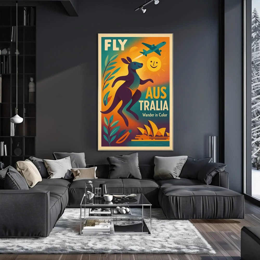 Explore Australia's Vibrant Beauty Travel Poster PosterGoat