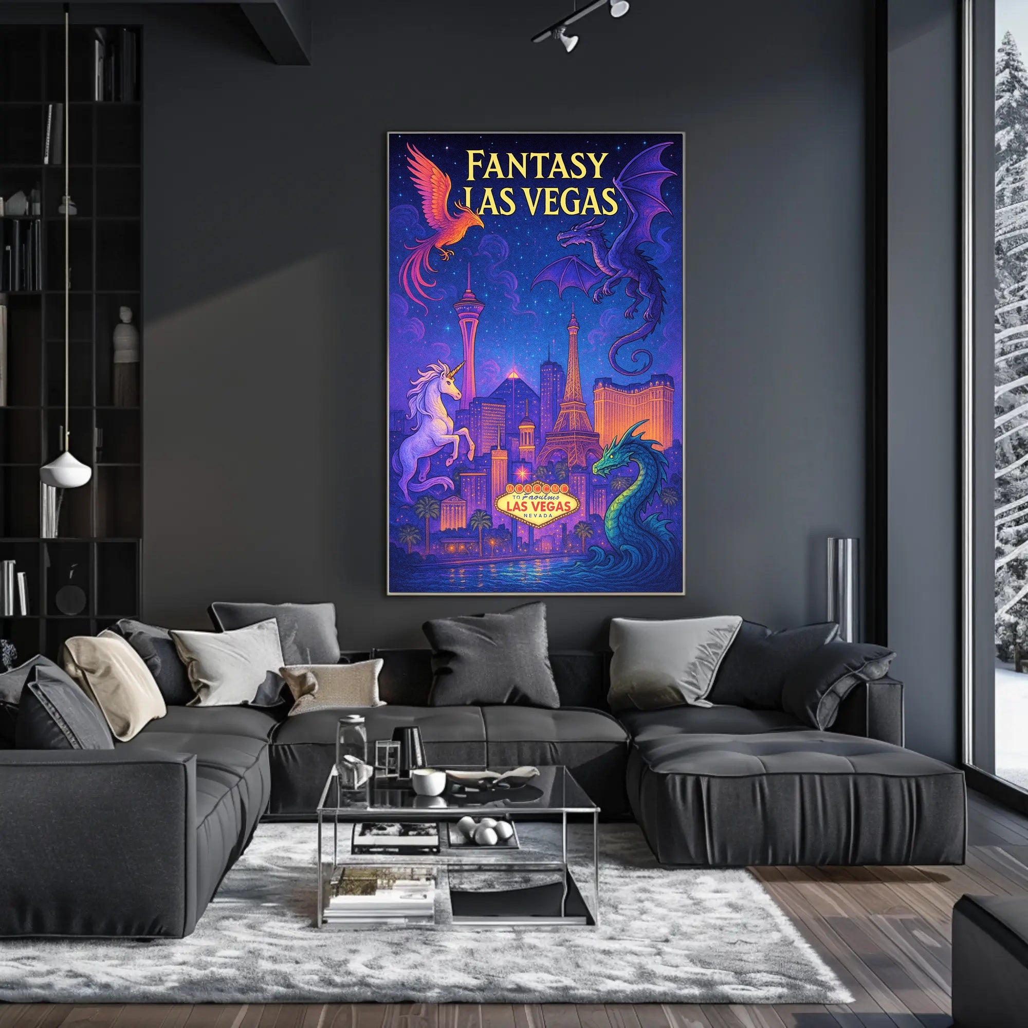 Fantasy Las Vegas Poster PosterGoat