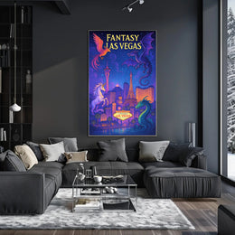 Fantasy Las Vegas Poster PosterGoat