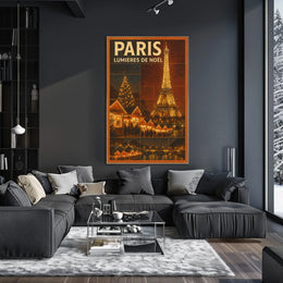 Paris Lumières De Noël Poster
