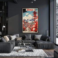 Traditional Japanese Scene Travel Poster