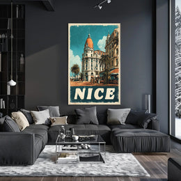 Vintage Nice Travel Poster