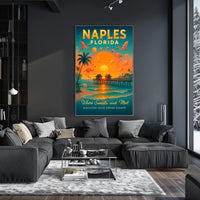 Naples, Florida Where Sunsets and Meet Poster