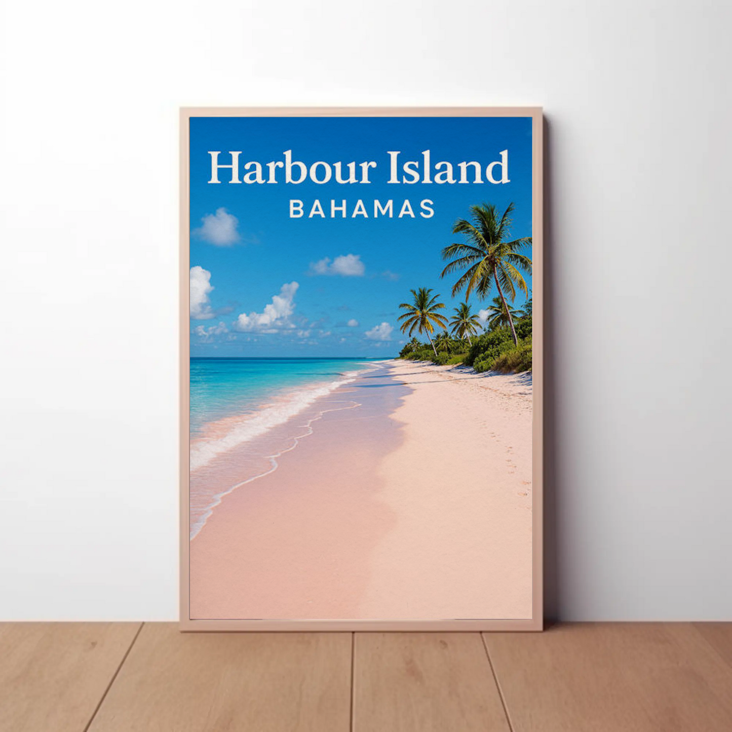 Harbour Island Bahamas Pink Sand Beach Paradise Poster