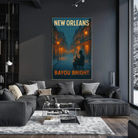 New Orleans Bayou Bright Poster