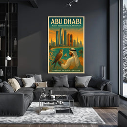 Abu Dhabi Heritage & Innovation Urban Cityscape Poster