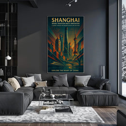 Shanghai Where Tradition Meets Innovation Poster