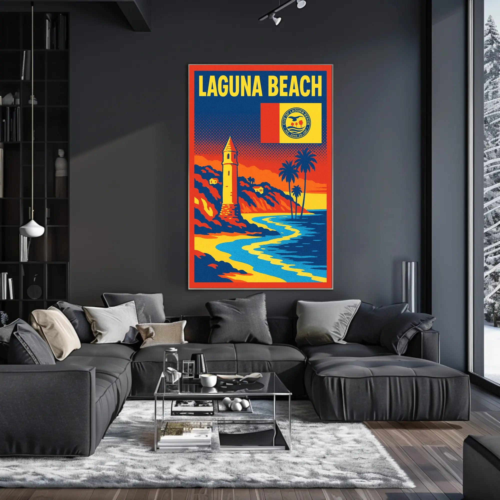 Laguna Beach Scenic Poster PosterGoat